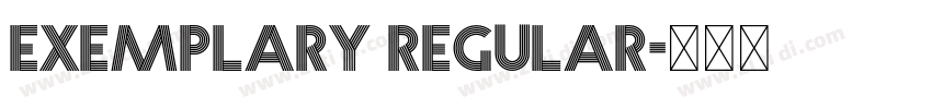Exemplary Regular字体转换